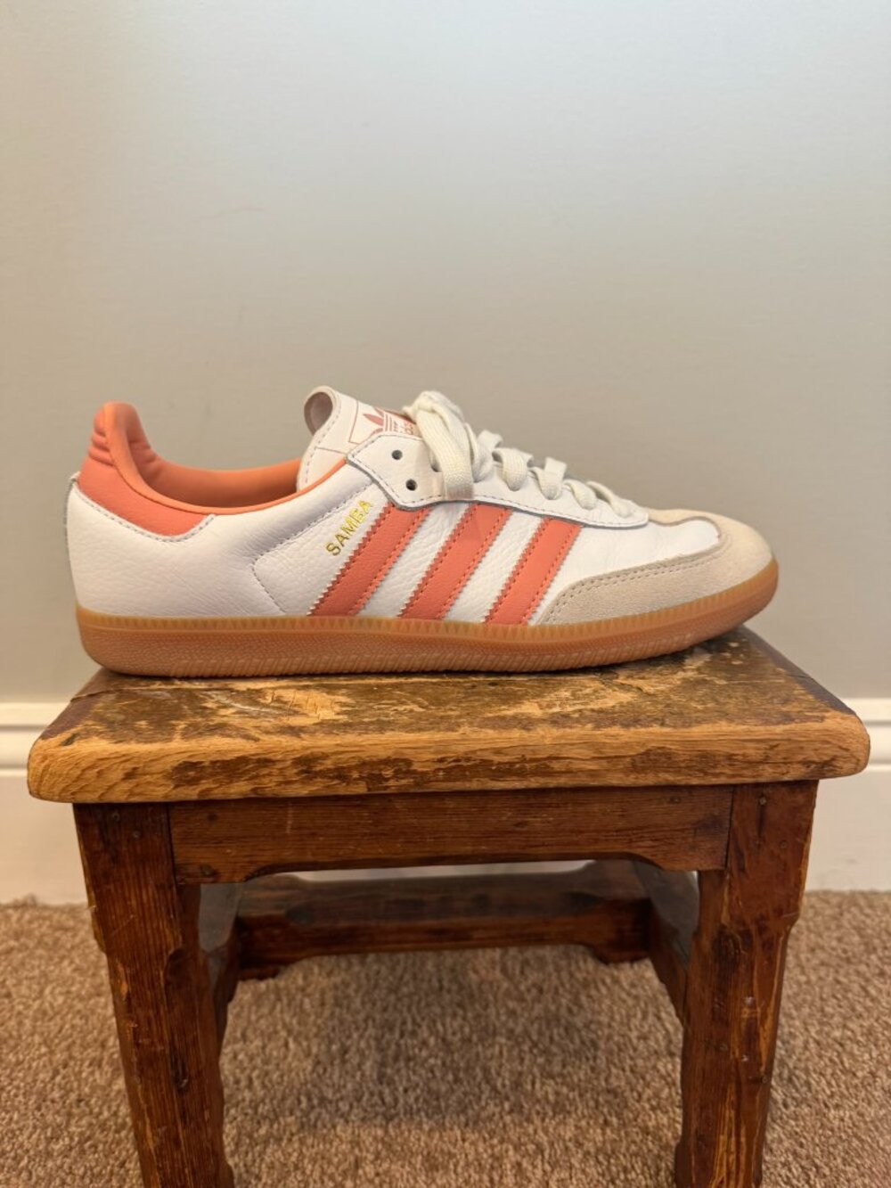 Adidas Samba OG Shoes Sneakers in Dusky Orange - Women's Size 8